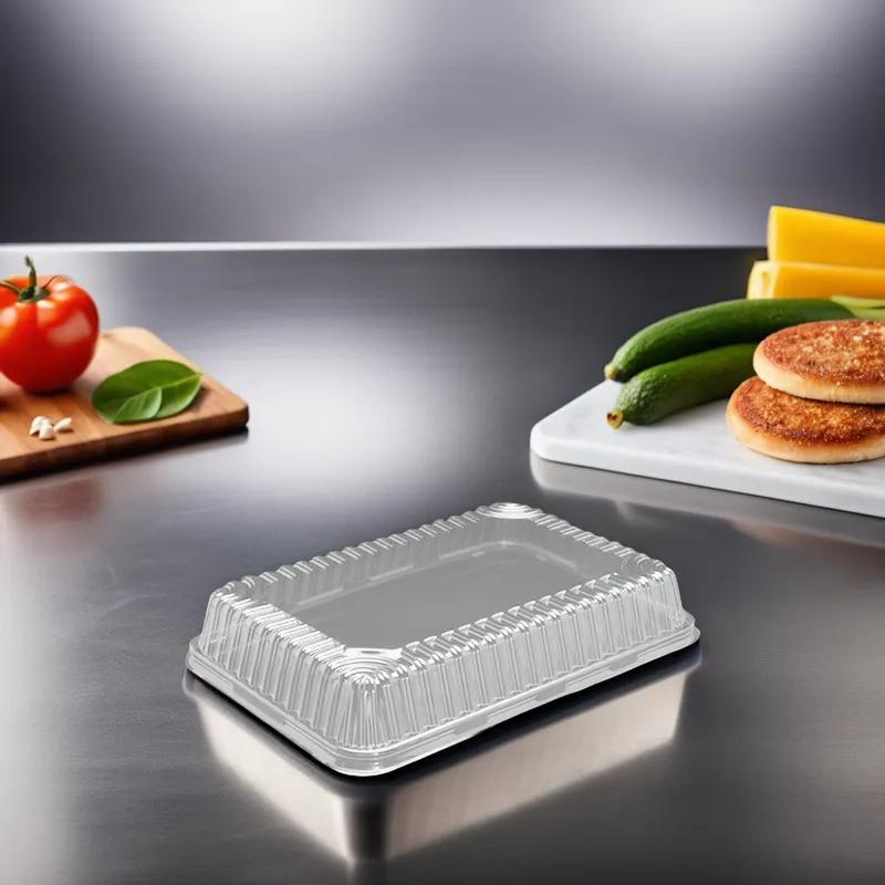 Lid High Dome 1/4 Size PET Clear For Cake Bakery Container 100/Case