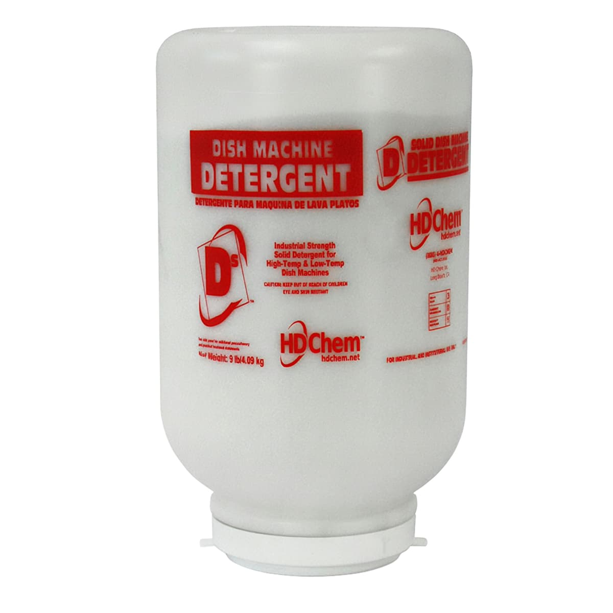 Dish Detergent 9 LB Solid Cap 4/Case