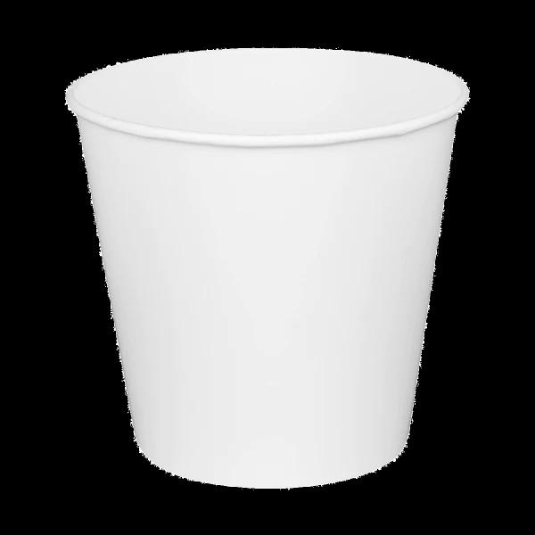 Karat® Bucket & Tub 170 OZ Wax Coated Paper White 150/Case