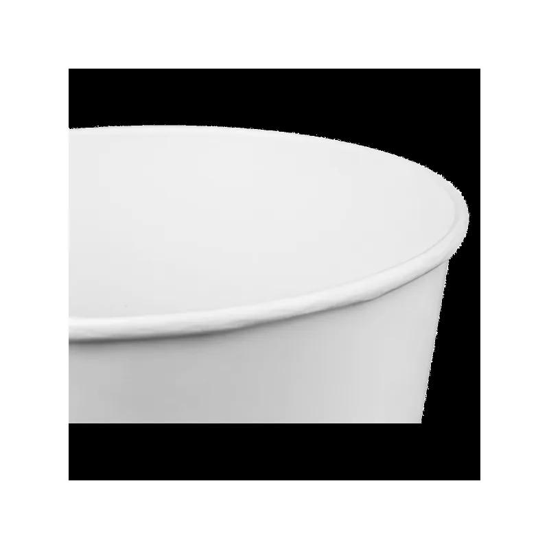 Karat® Bucket & Tub 170 OZ Wax Coated Paper White 150/Case