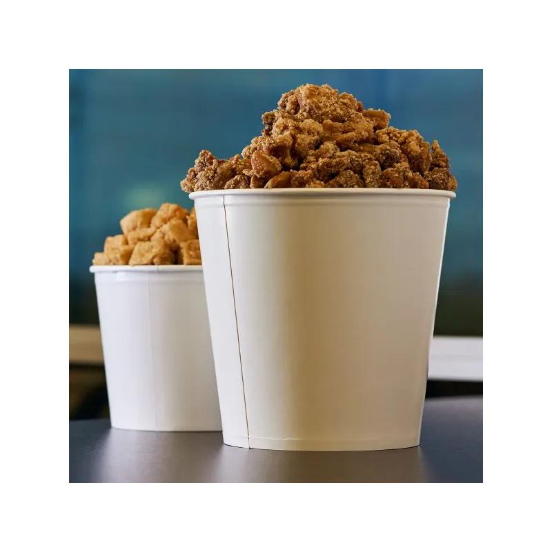 Karat® Bucket & Tub 170 OZ Wax Coated Paper White 150/Case