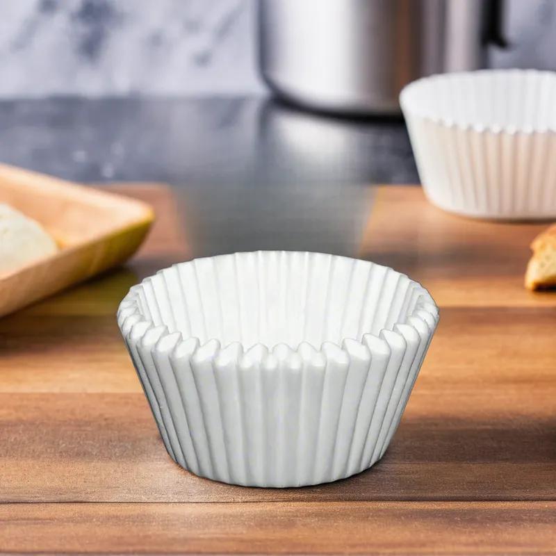Baking Cup 6X1.875X2.25 IN White 500 Count/Pack 20 Packs/Case 10000 Count/Case