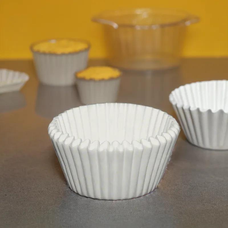 Baking Cup 6X1.875X2.25 IN White 500 Count/Pack 20 Packs/Case 10000 Count/Case