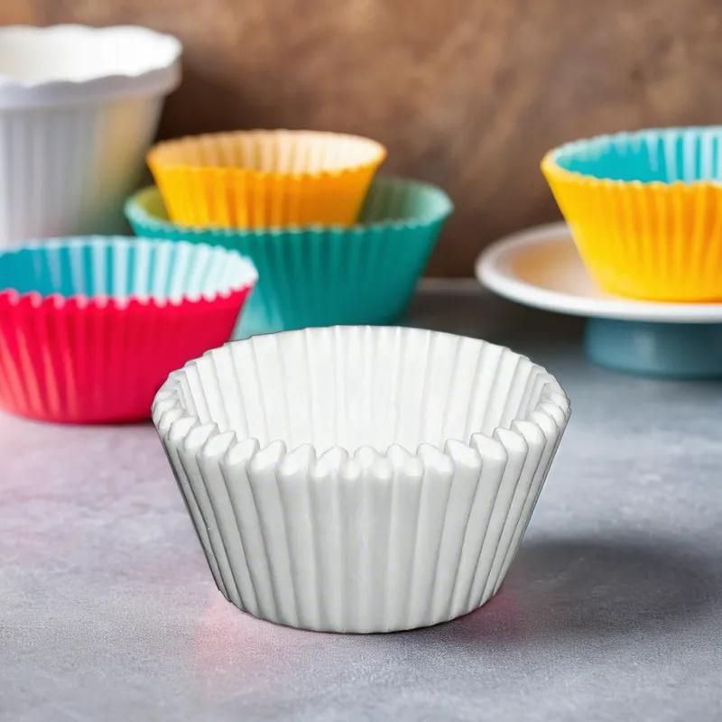 Baking Cup 6X1.875X2.25 IN White 500 Count/Pack 20 Packs/Case 10000 Count/Case