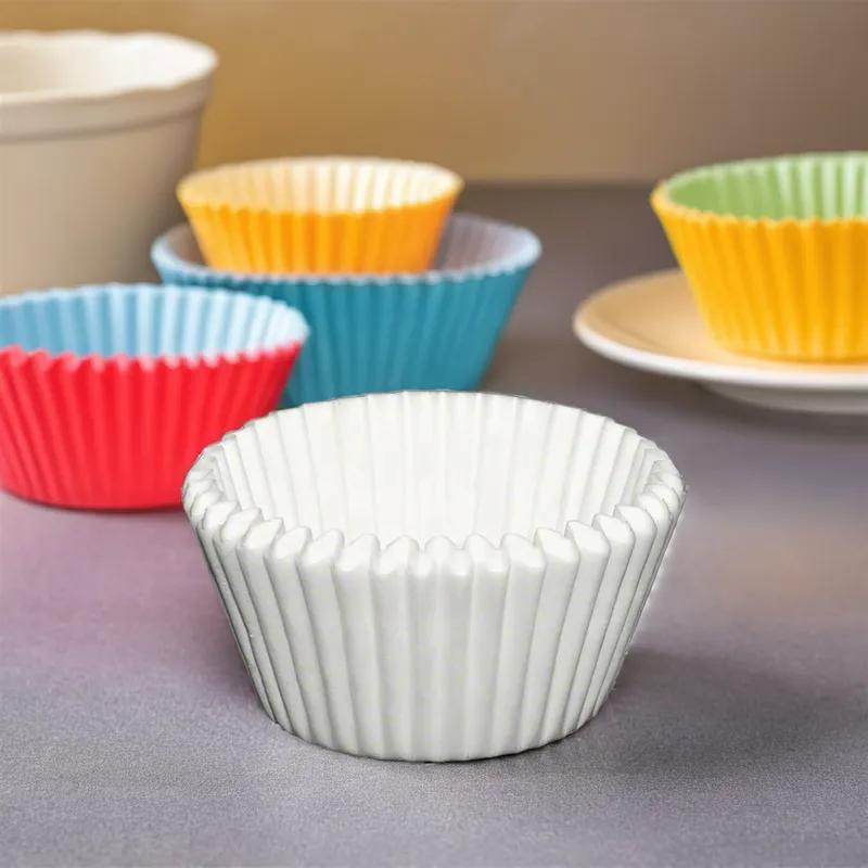 Baking Cup 6X1.875X2.25 IN White 500 Count/Pack 20 Packs/Case 10000 Count/Case