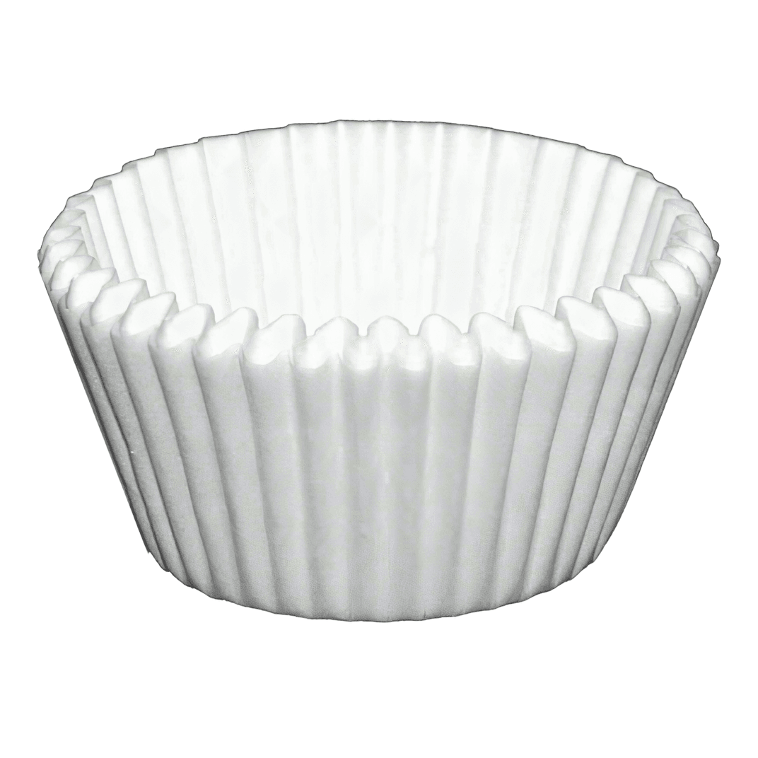 Baking Cup 5.5X1.25X3 IN White 500 Count/Pack 20 Packs/Case 10000 Count/Case
