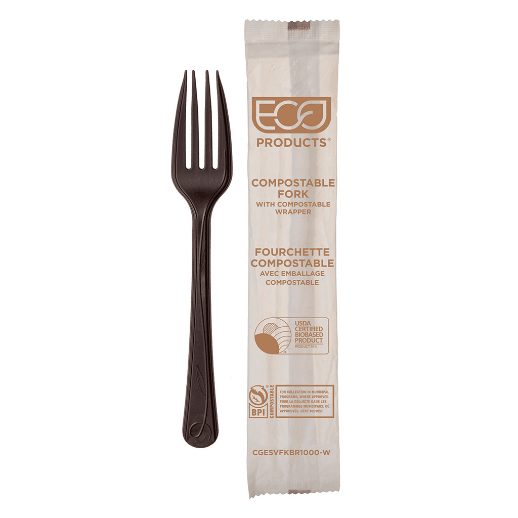 Spork Brown Individually Wrapped 1000/Case