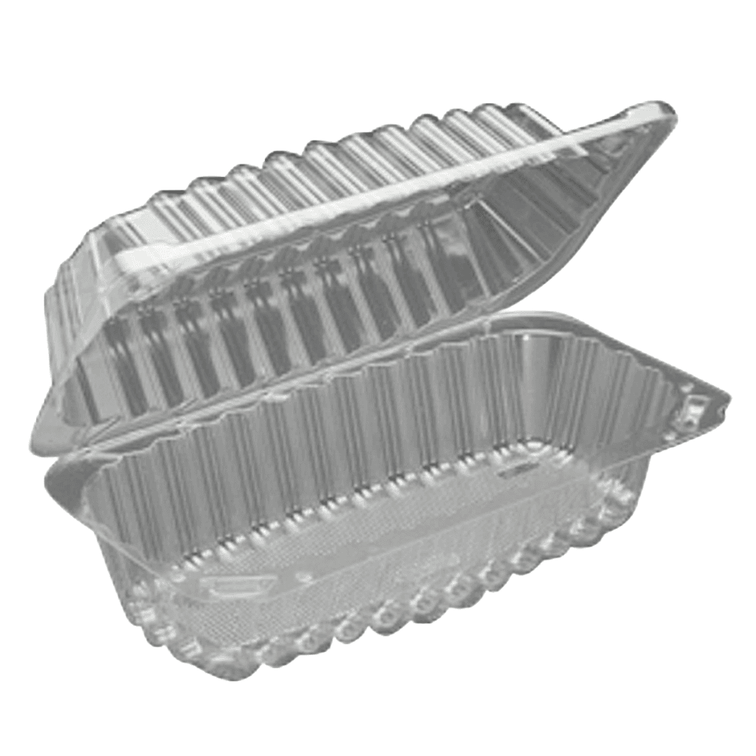 Hoagie & Sub Take-Out Container Hinged 8 IN Plastic 250/Case