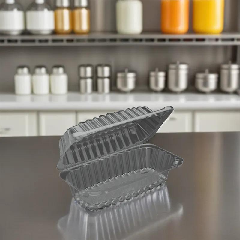 Hoagie & Sub Take-Out Container Hinged 8 IN Plastic 250/Case