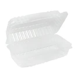 Take-Out Container Hinged 9X5X3 IN PS Clear 250/Case