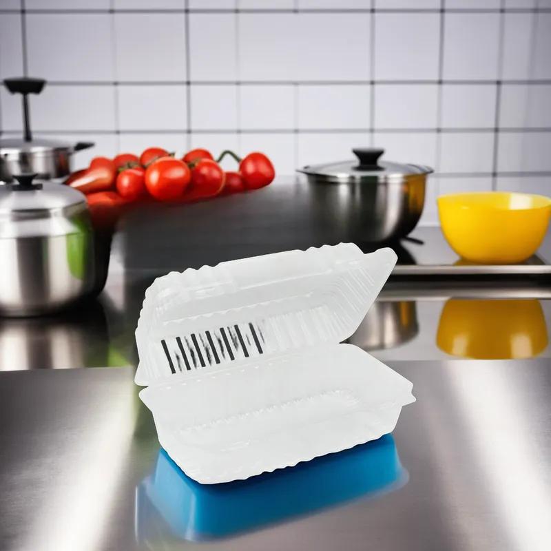 Take-Out Container Hinged 9X5X3 IN PS Clear 250/Case