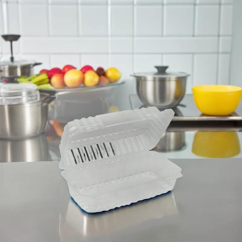Take-Out Container Hinged 9X5X3 IN PS Clear 250/Case
