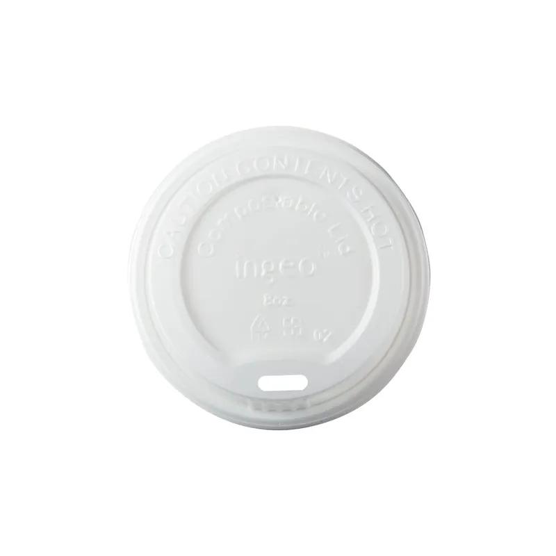 Lid CPLA White For 8 FLOZ Cup Freezer Safe 50 Count/Pack 20 Packs/Case