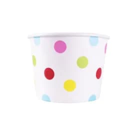 Karat® Food Container Base 12 OZ Assorted Dots 1000/Case