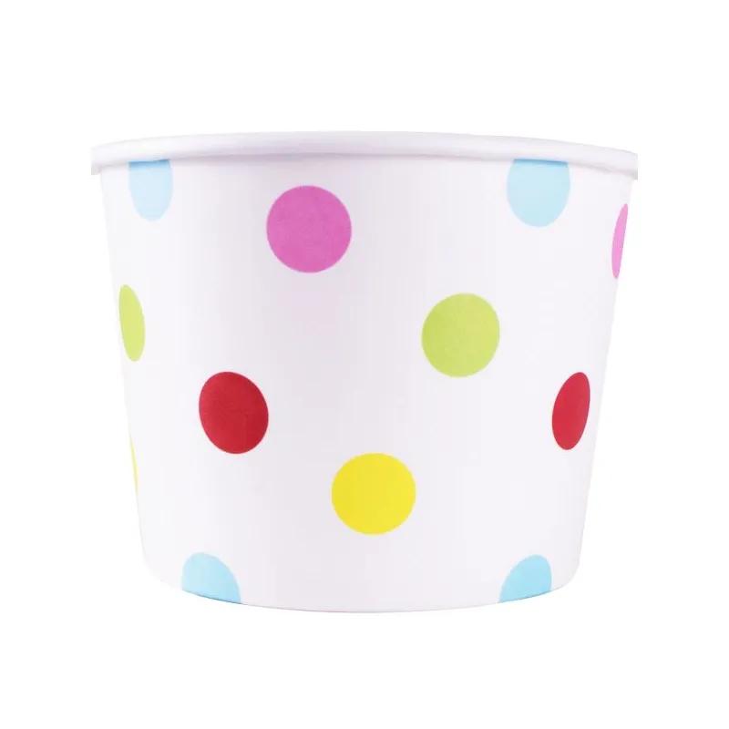 Karat® Food Container Base 12 OZ Assorted Dots 1000/Case