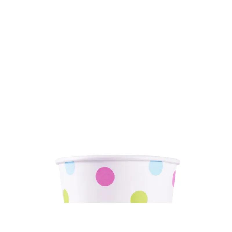Karat® Food Container Base 12 OZ Assorted Dots 1000/Case