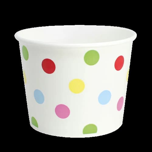 Karat® Food Container 16 OZ Assorted Dots 1000/Case