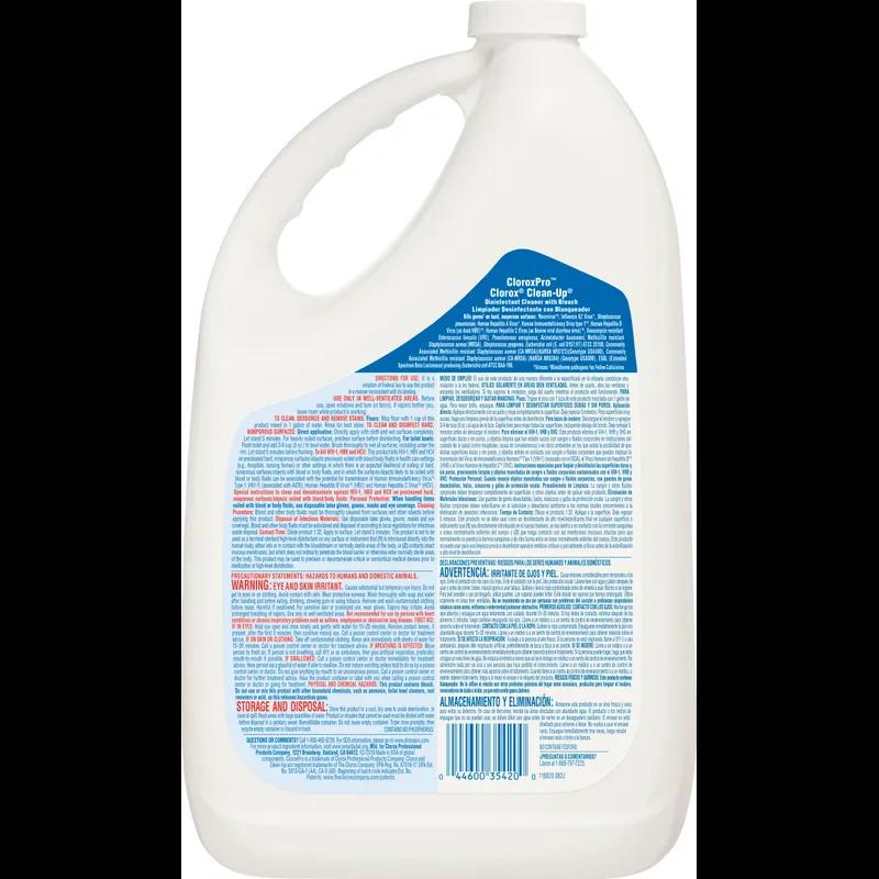 Clorox® Clean-Up® Fresh Scent Disinfectant Cleaner 1 GAL Liquid With Bleach Antibacterial Refill 4/Case