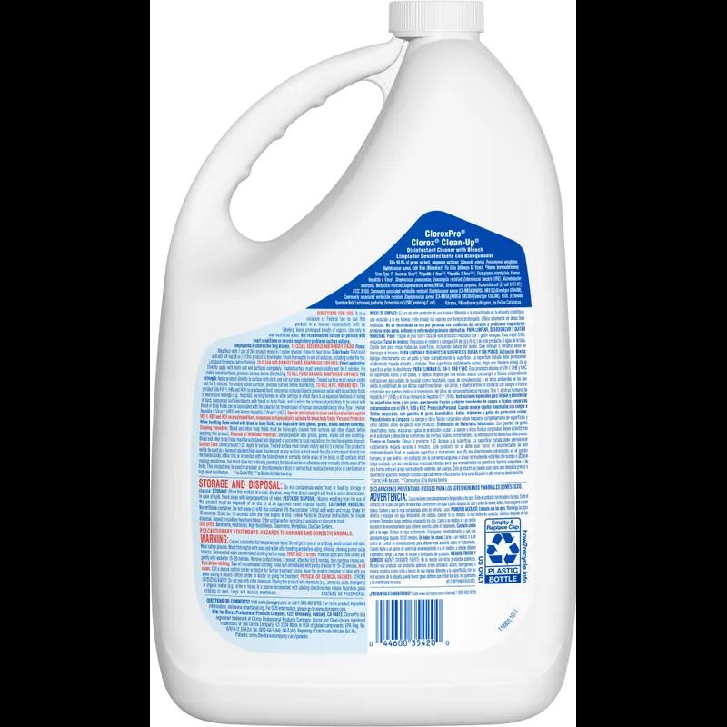 Clorox® Clean-Up® Fresh Scent Disinfectant Cleaner 1 GAL Liquid With Bleach Antibacterial Refill 4/Case