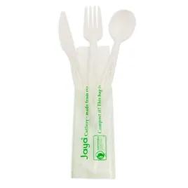 Cutlery Kit 6.5 IN White Individually Wrapped With Napkin 250/Case
