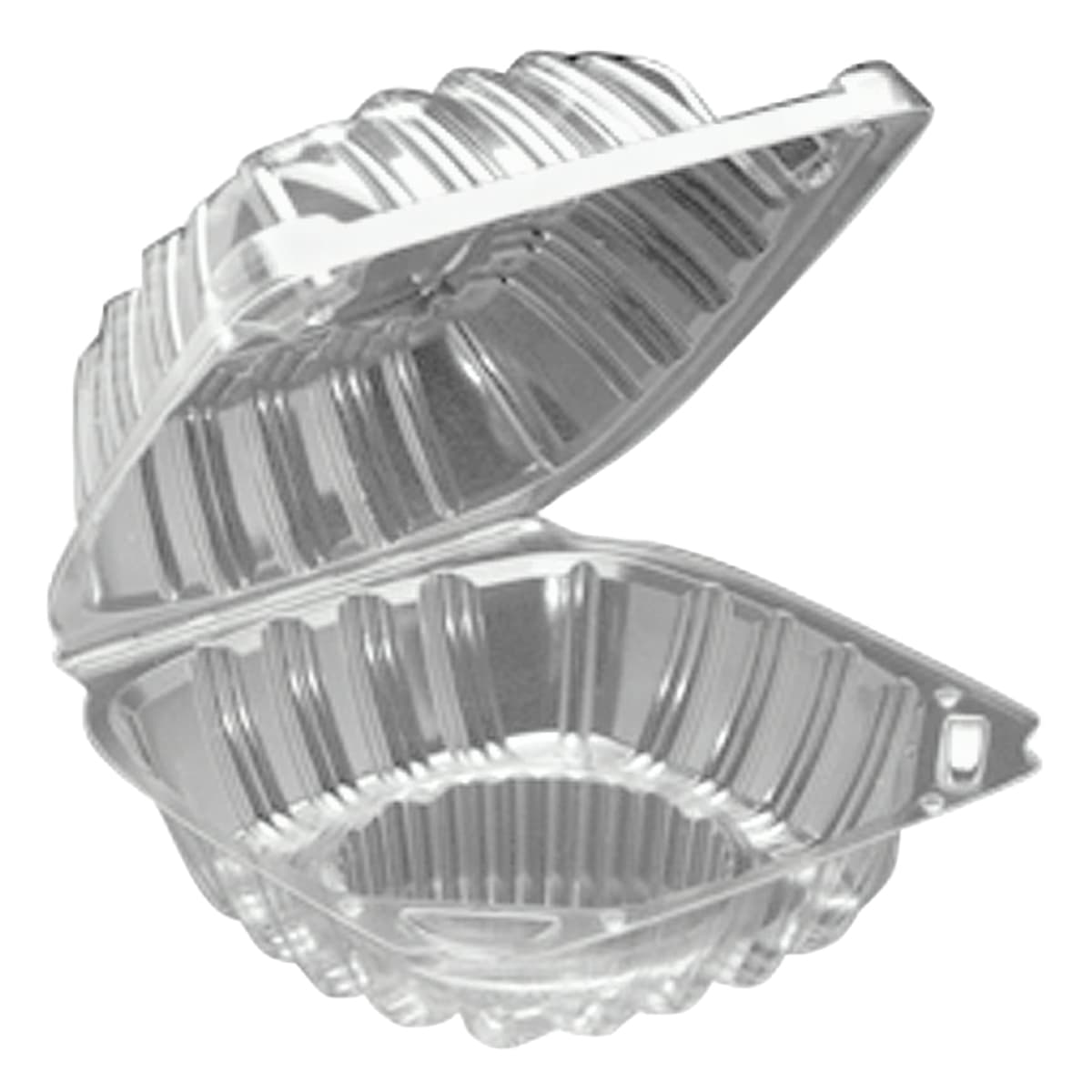 Cupcake Hinged Container 5 IN Plastic Clear 500/Case