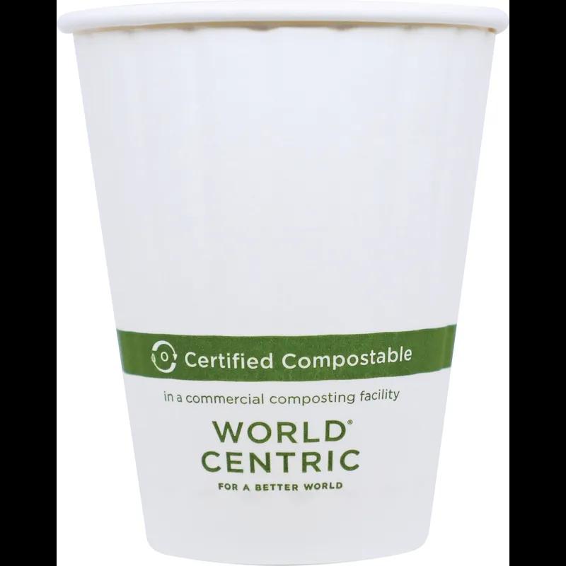 Cup 8 FLOZ PLA White Double Wall 1000/Case