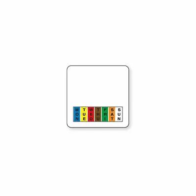 DuraPeel™ Label 2X2 IN Multicolor Removable Waterproof 4/Pack