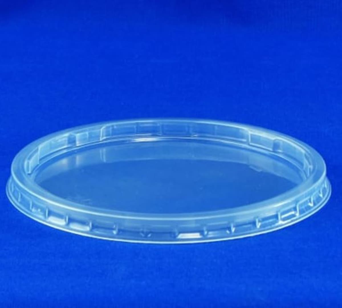 Lid PP Clear For 8 OZ Deli Container Recessed 1000/Case