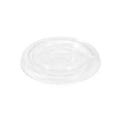 KODACUP Lid Flat Clear For 12-24 FLOZ Cup Straw Slot 1000/Case