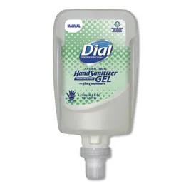 Dial Hand Sanitizer Gel 1.2 L Fragrance Free Antibacterial Manual Refill 3/Case