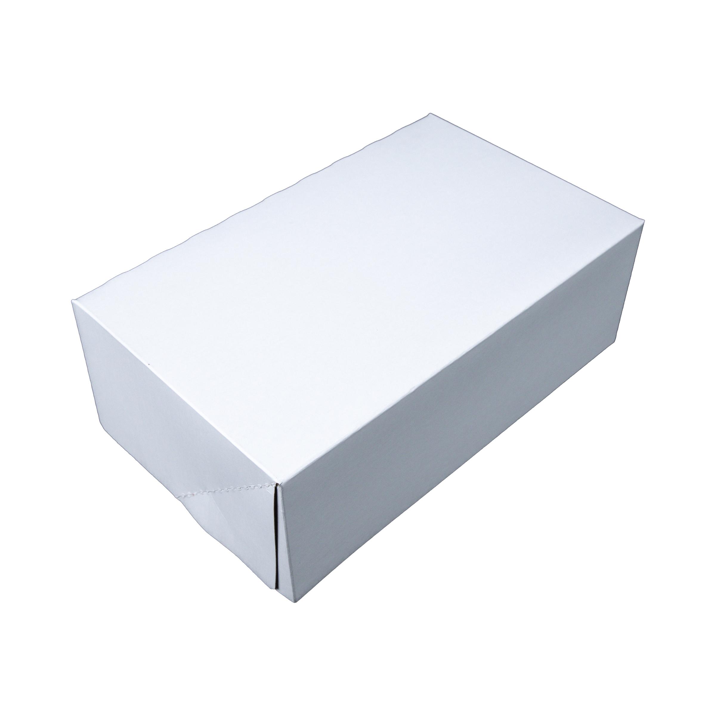 Donut Box 10X6.25X3.5 IN SBS Paperboard White Rectangle Automatic 200/Case