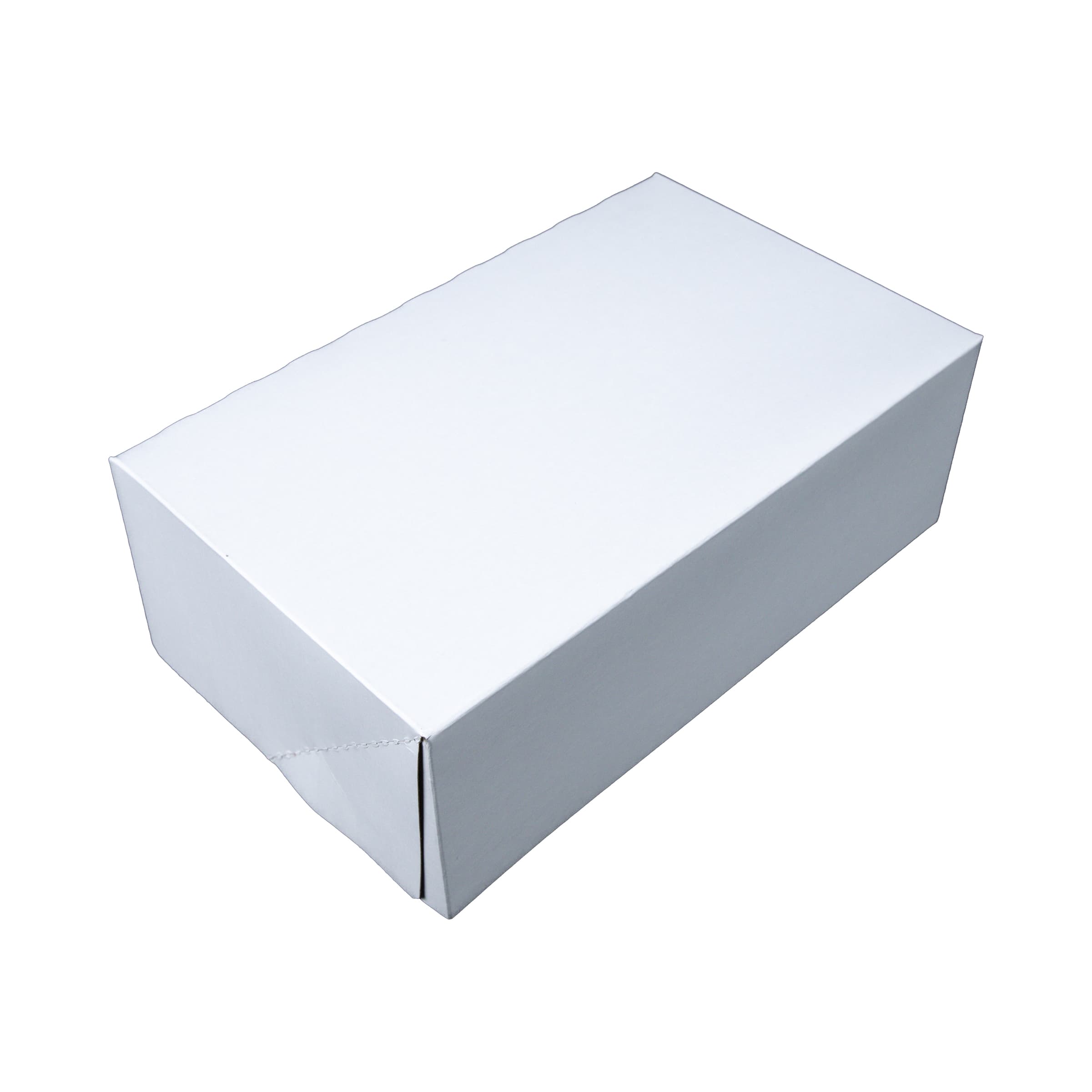 Donut Box 10X6.25X3.5 IN SBS Paperboard White Rectangle Automatic 200/Case