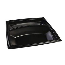 Plate 10X10 IN 2 Compartment Black Square 300/Case