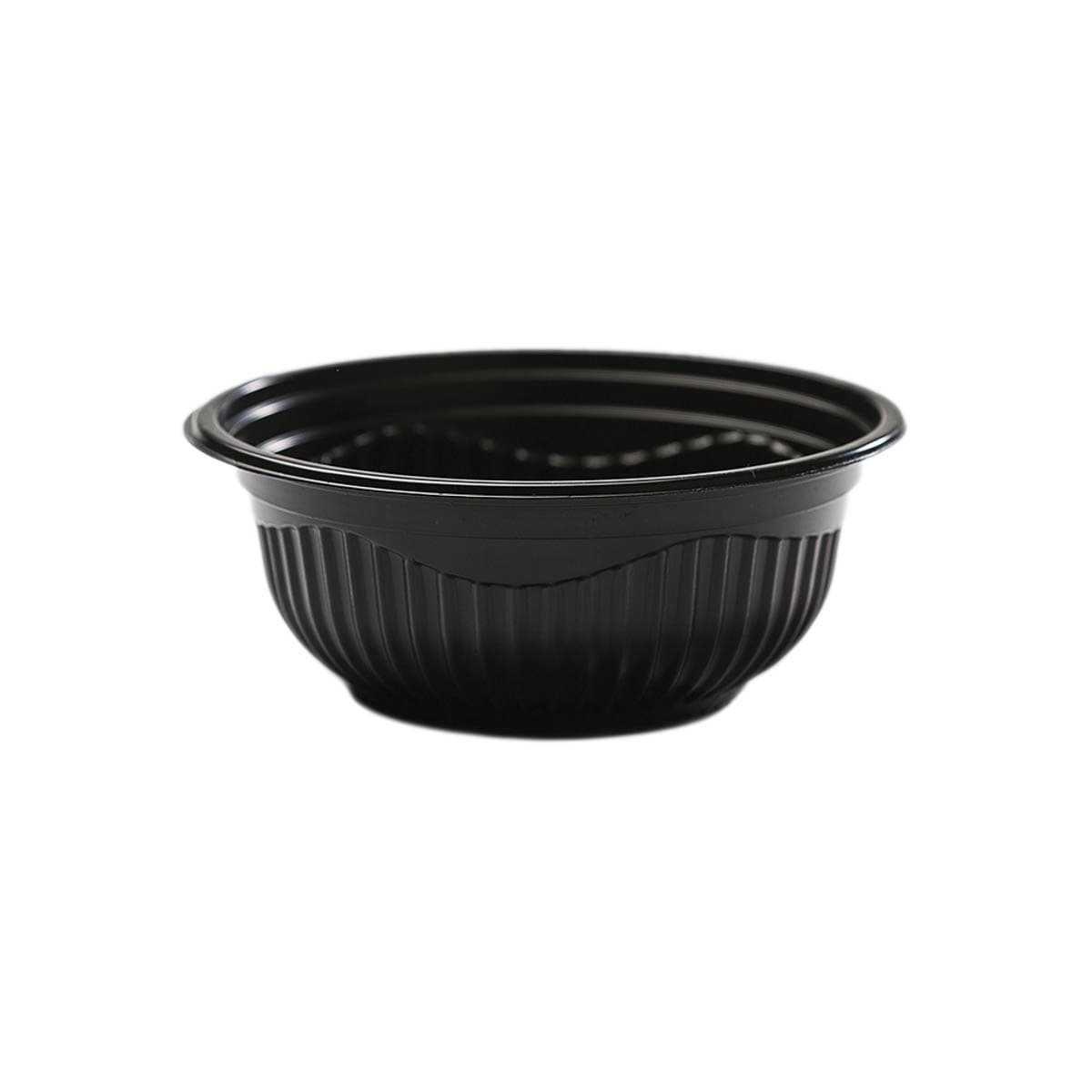 The BOTTLEBOX ® Bowl 16 OZ PP Black Round Microwavable-Base Only 800/Case