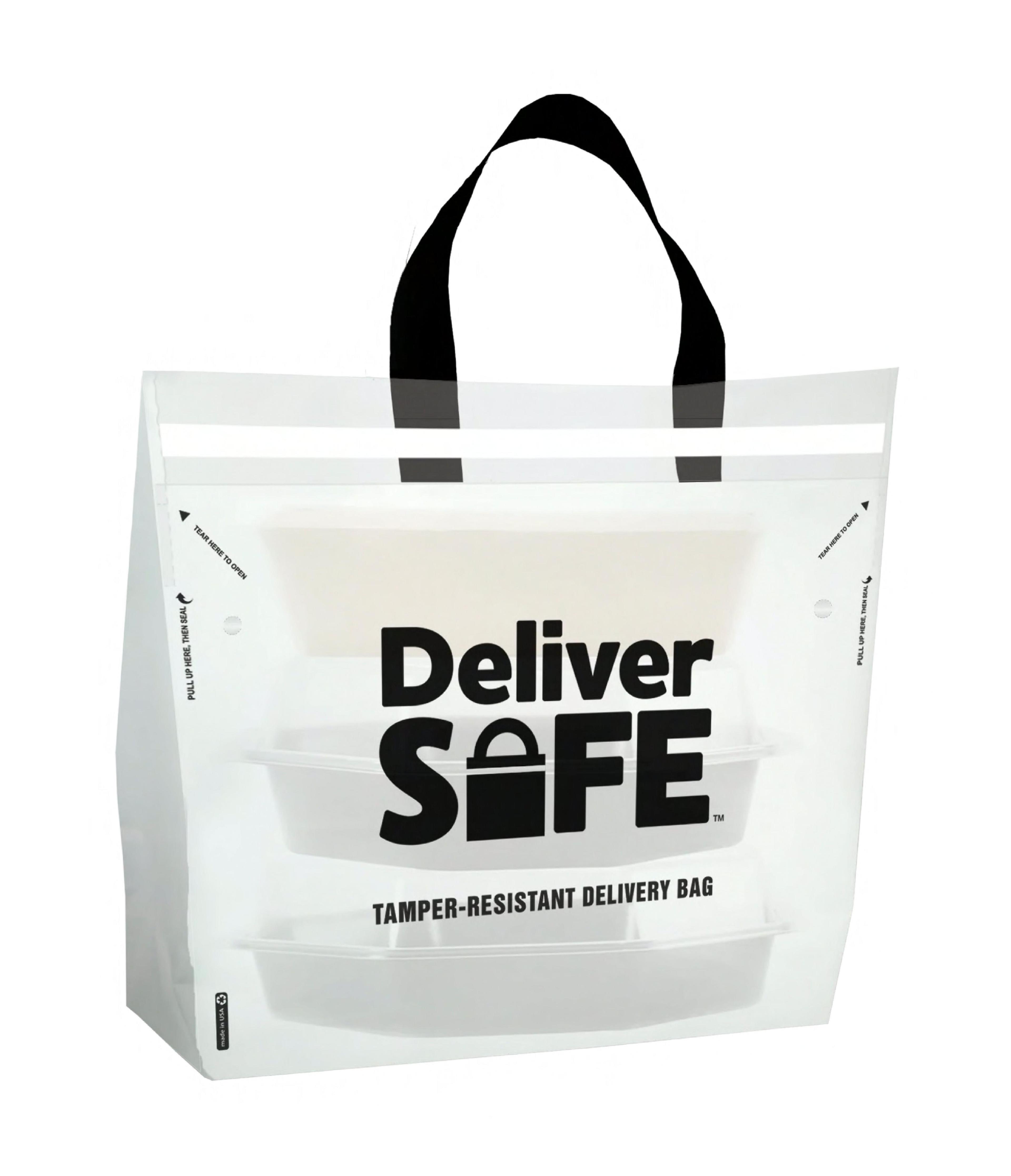 Deliver Safe® Catering Bag 21X10X15 IN 2.25MIL Clear 250/Case