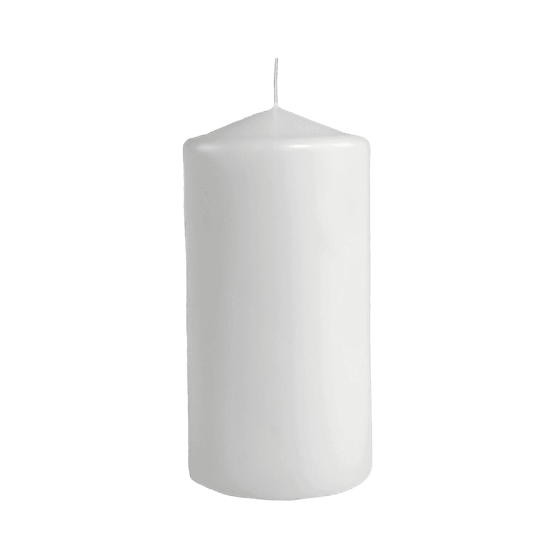 Pillar Candle 3X6 IN Wax White 12/Case