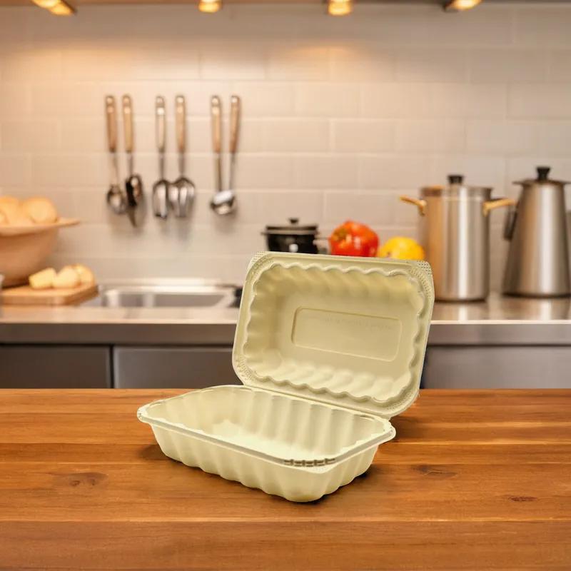 Hot Take-Out Container Hinged 9X6 IN Oblong 270/Case