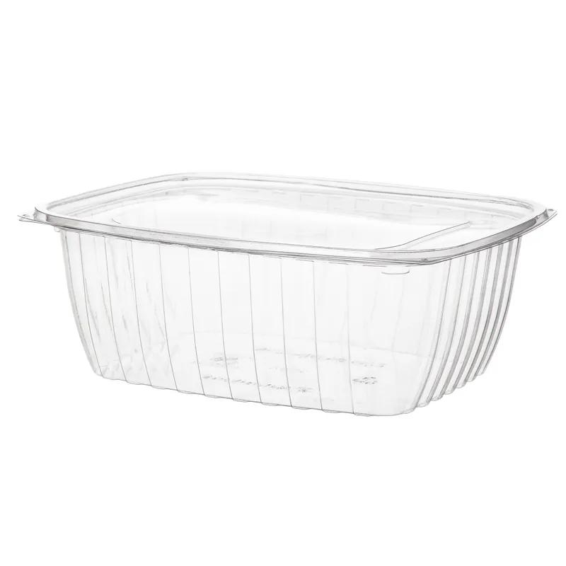 Deli Container Base & Lid Combo 64 OZ PLA Clear Rectangle 200/Case