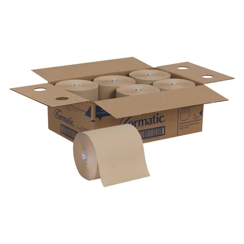 Cormatic® Roll Paper Towel 8.25X8.25 IN 700 FT 1PLY Brown Hardwound EPA Indicator 1.563IN Core Diameter 6/Case