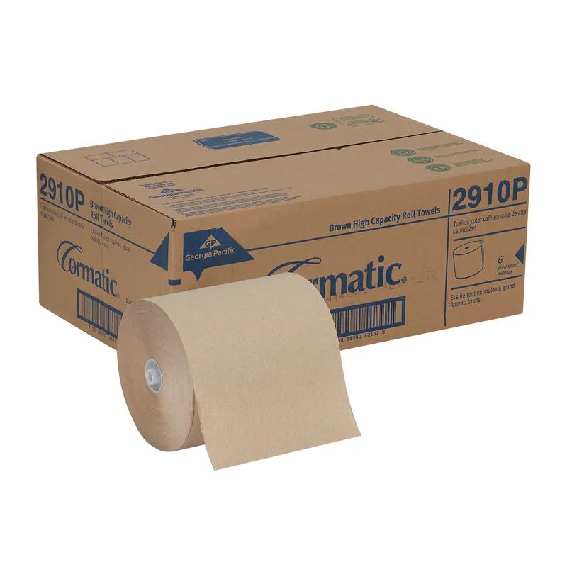 Cormatic® Roll Paper Towel 8.25X8.25 IN 700 FT 1PLY Brown Hardwound EPA Indicator 1.563IN Core Diameter 6/Case