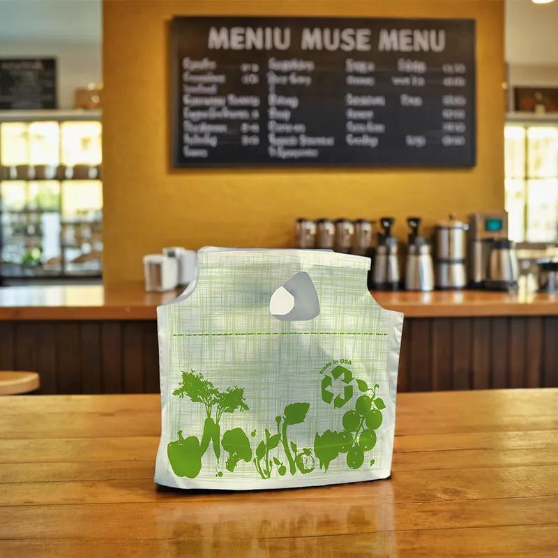 Bag 11X10 IN Printed Grab & Go 500/Case