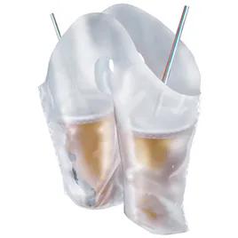 Beverage Bag 13X13X3 IN Plastic Clear Divided 500/Case