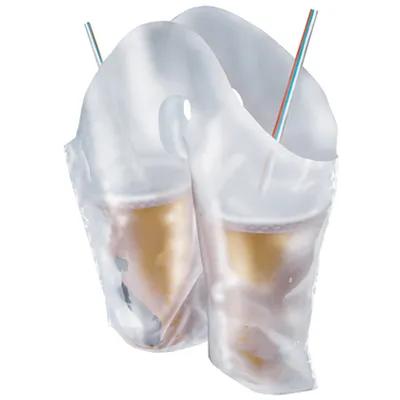 Beverage Bag 13X13X3 IN Plastic Clear Divided 500/Case