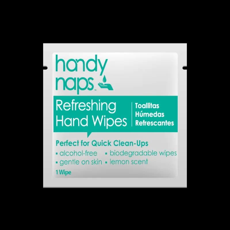 Handynaps® Cleansing Towelette 9X5 IN Lemon Fresh White Alcohol Free All Purpose 1000/Case