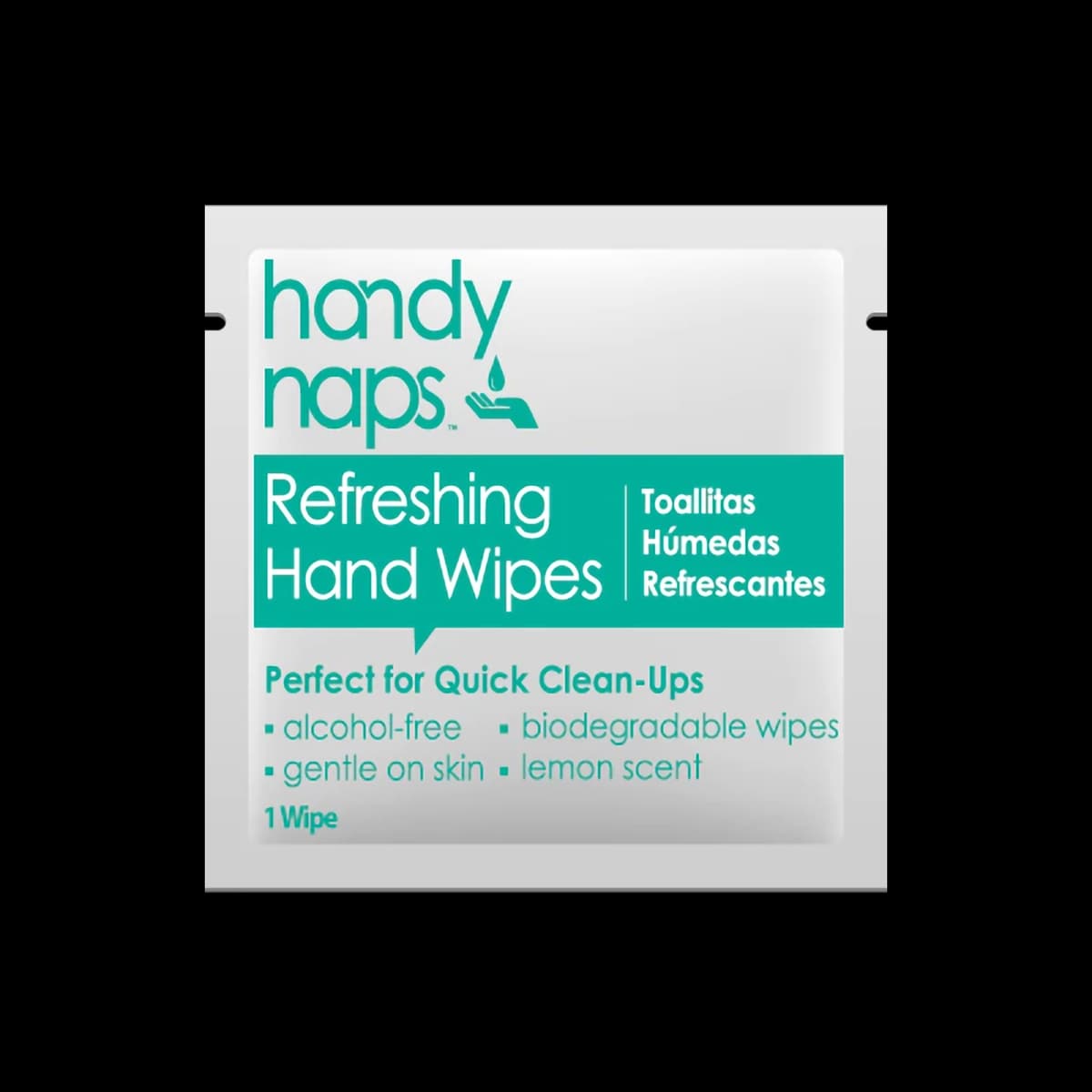 Handynaps® Cleansing Towelette 9X5 IN Lemon Fresh White Alcohol Free All Purpose 1000/Case