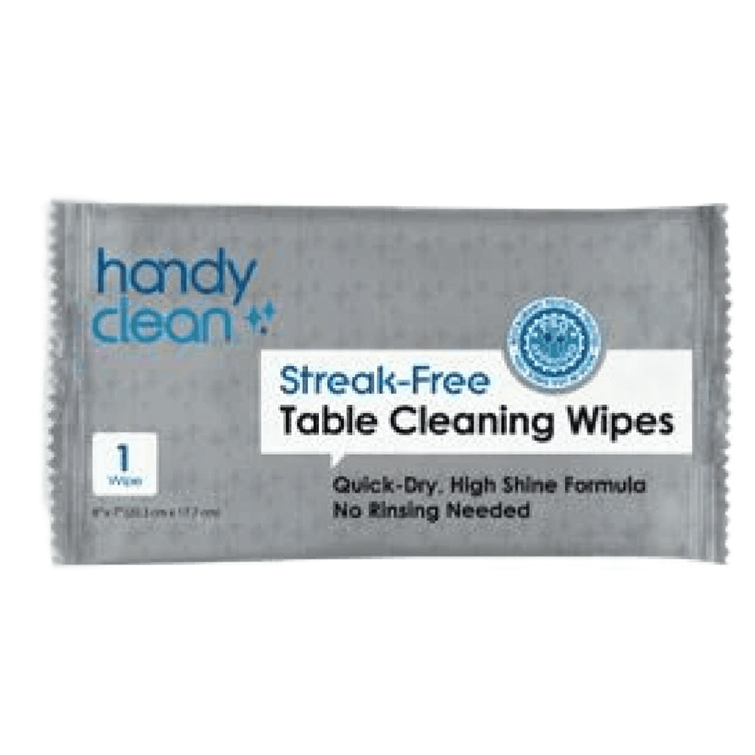 HandyClean® All Purpose Cleaning Wipe 8X7 IN Standard White Individually Wrapped No Rinse Quick Dry 1000/Case