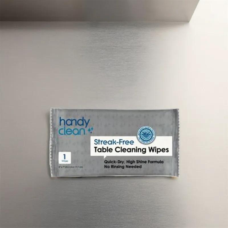 HandyClean® All Purpose Cleaning Wipe 8X7 IN Standard White Individually Wrapped No Rinse Quick Dry 1000/Case
