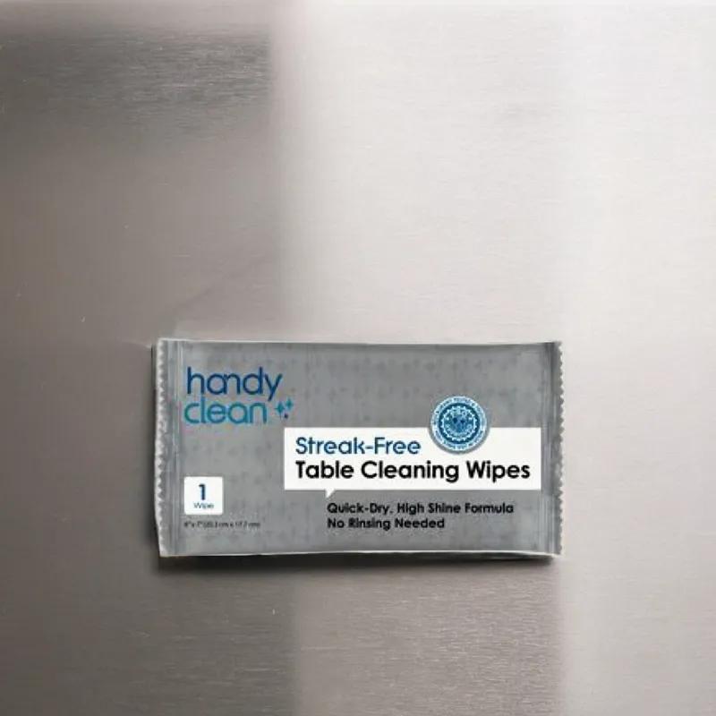 HandyClean® All Purpose Cleaning Wipe 8X7 IN Standard White Individually Wrapped No Rinse Quick Dry 1000/Case