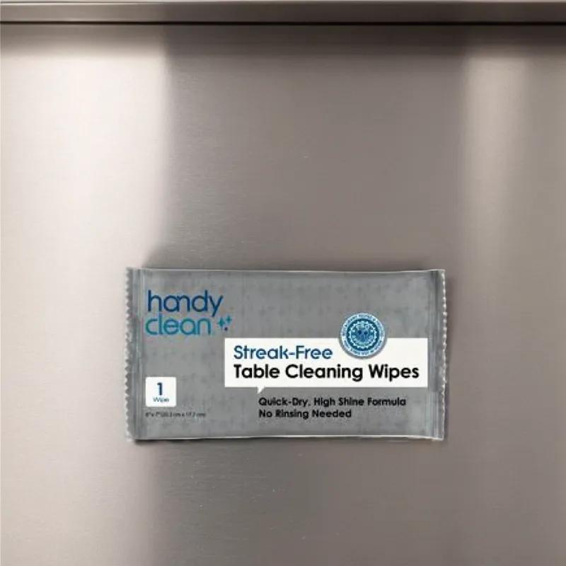 HandyClean® All Purpose Cleaning Wipe 8X7 IN Standard White Individually Wrapped No Rinse Quick Dry 1000/Case