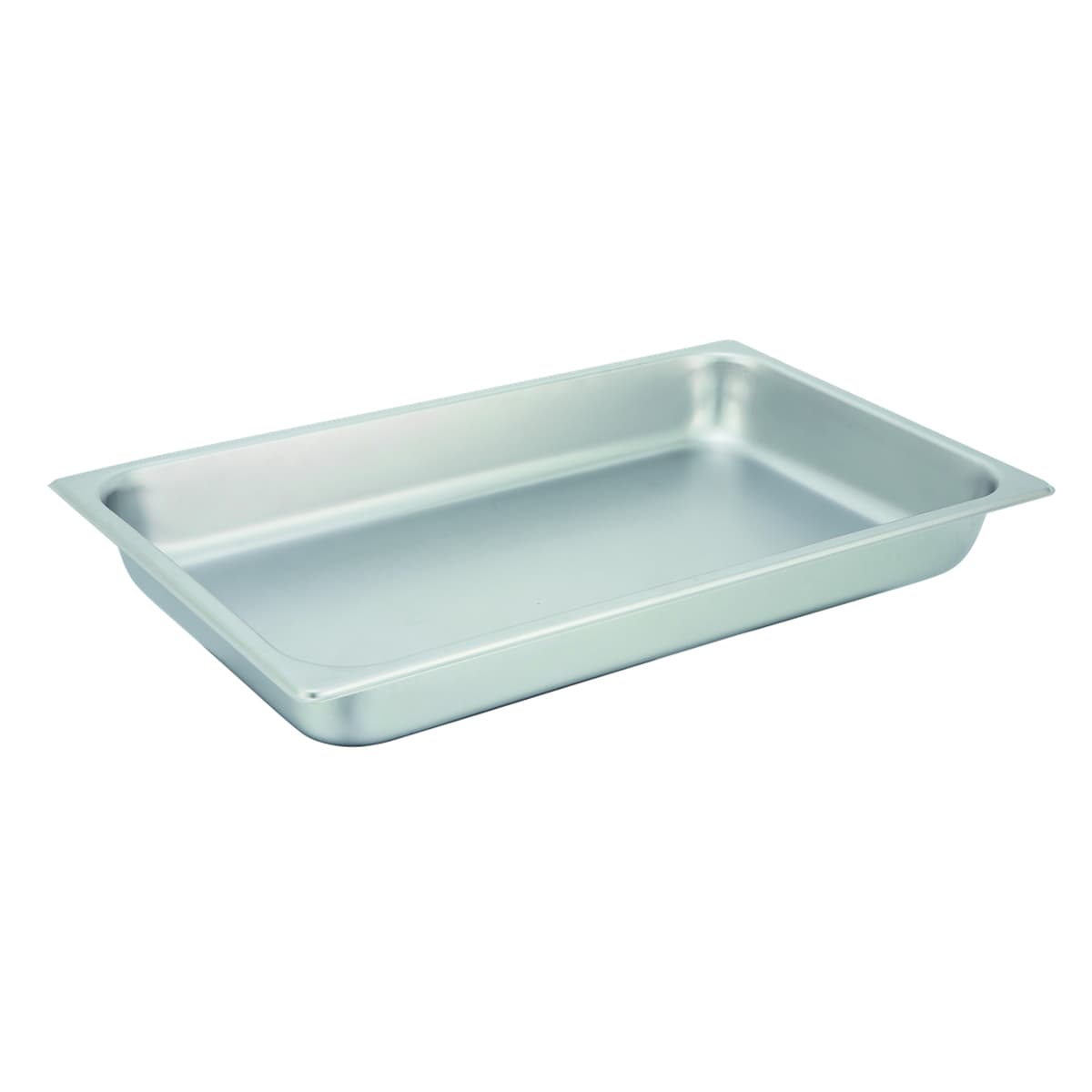 Food Pan Full Size Rectangle 18/8 Stainless Steel 25GA Straight Sided 1/Each
